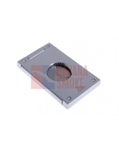 Гильотина Lubinski, нержавеющая сталь, серебристая в рубчик FTL60-2 - купить в интернет-магазине Havana Smoke