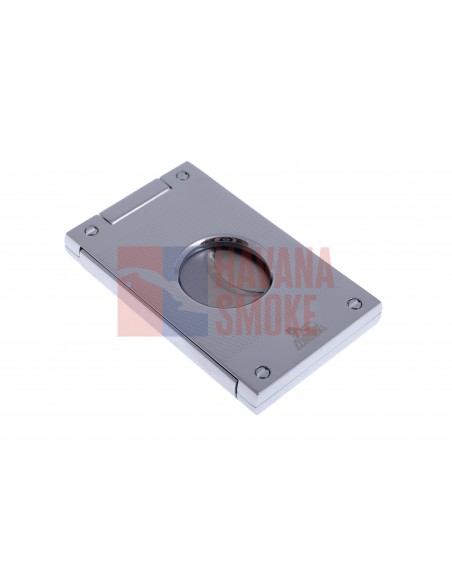 Гильотина Lubinski, нержавеющая сталь, серебристая в рубчик FTL60-2 - купить в интернет-магазине Havana Smoke