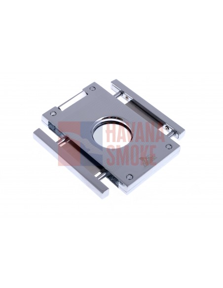 Гильотина Lubinski, нержавеющая сталь, серебристая в рубчик FTL60-2 - купить в интернет-магазине Havana Smoke