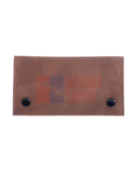 Кисет P&A для самокруток, экокожа, коричневый