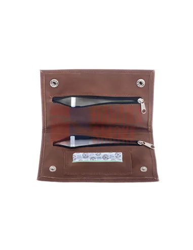 Кисет P&A для самокруток, экокожа, коричневый