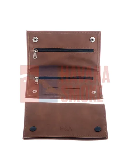 Кисет P&A для самокруток, экокожа, коричневый