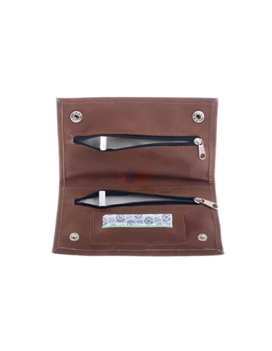 Кисет P&A для самокруток, экокожа, коричневый