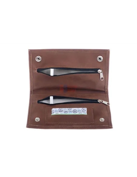 Кисет P&A для самокруток, экокожа, коричневый