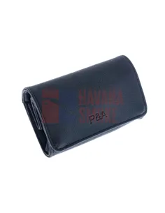 Кисет P&A для самокруток и табака, экокожа, черный