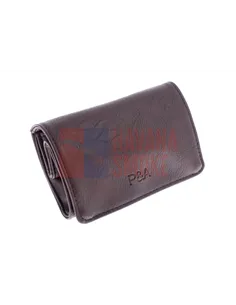 Кисет P&A для самокруток и табака, экокожа, коричневый