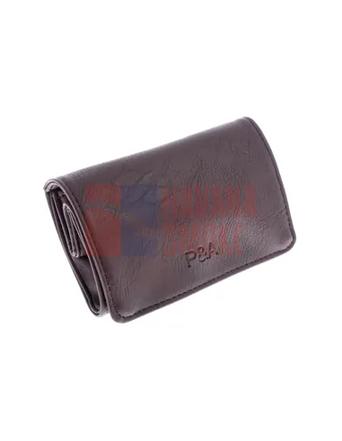Кисет P&A для самокруток и табака, экокожа, коричневый
