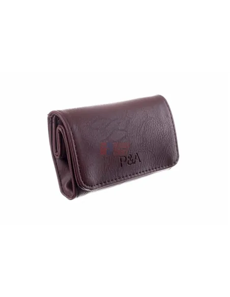 Кисет P&A для самокруток и табака, экокожа, коричневый