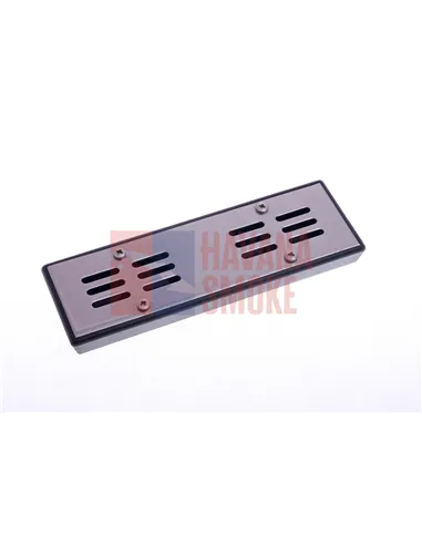 Увлажнитель акриловый Passatore на 30 сигар, серебристый