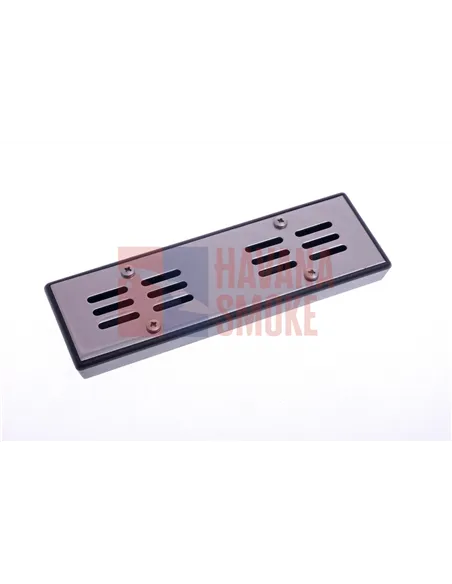 Увлажнитель акриловый Passatore на 30 сигар, серебристый