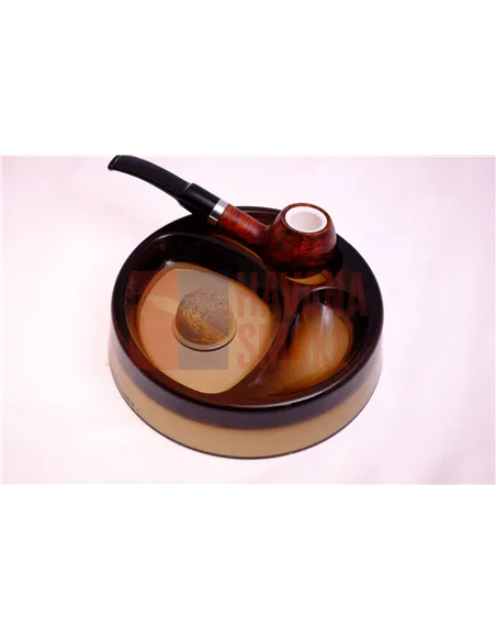 Пепельница на 2 трубки, стекло