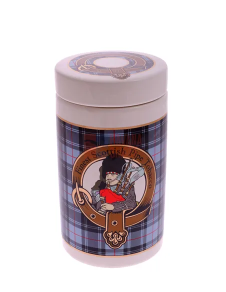 Банка для табака Lubinski "Шотландия", керамика, серая