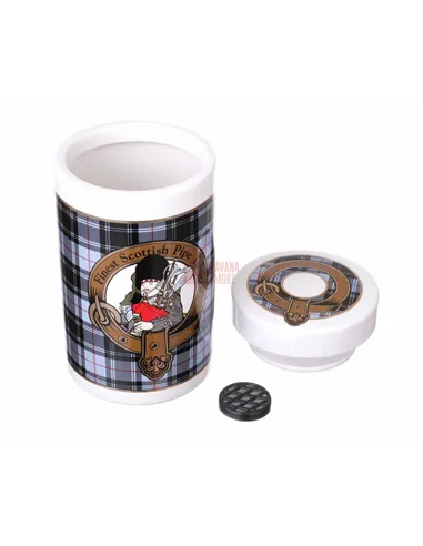 Банка для табака Lubinski "Шотландия", керамика, серая