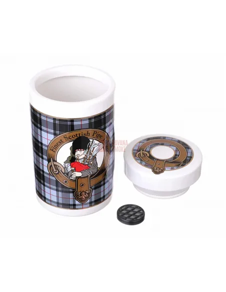 Банка для табака Lubinski "Шотландия", керамика, серая