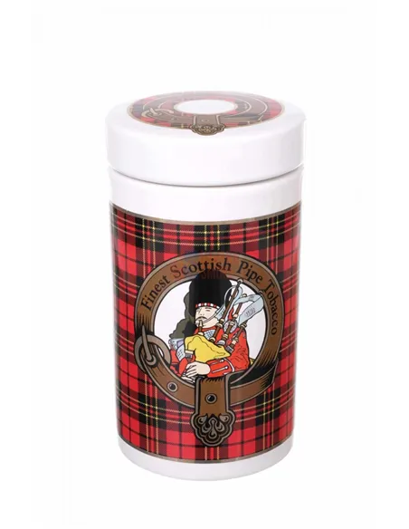 Банка для табака Lubinski "Шотландия", керамика, красная
