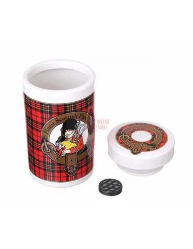 Банка для табака Lubinski "Шотландия", керамика, красная