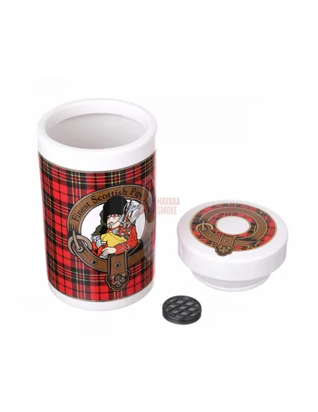 Банка для табака Lubinski "Шотландия", керамика, красная