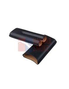 Чехол P&A на 2 сигары Cohiba Behike 56 (диаметром до 24 мм), кожа, черный T1351-black