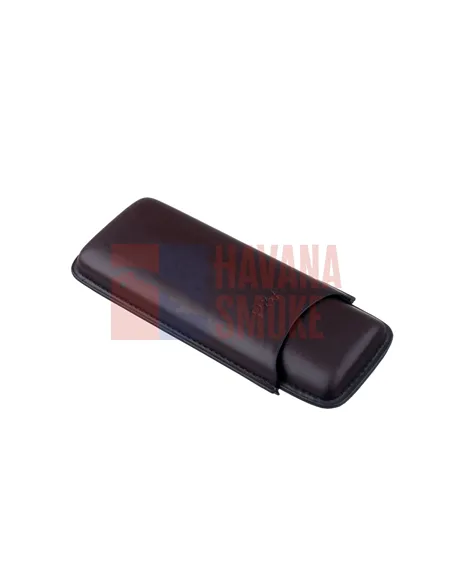 Чехол P&A на 2 сигары Cohiba Behike 56 (диаметром до 24 мм), кожа, коричневый T1351-brown