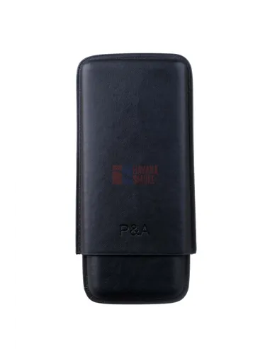 Чехол P&A на 3 сигары Cohiba Behike 56 (диаметром до 24 мм), кожа, черный