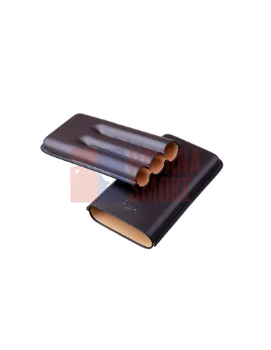 Чехол P&A на 3 сигары Cohiba Behike 56 (диаметром до 24 мм), кожа, коричневый T1348-brown