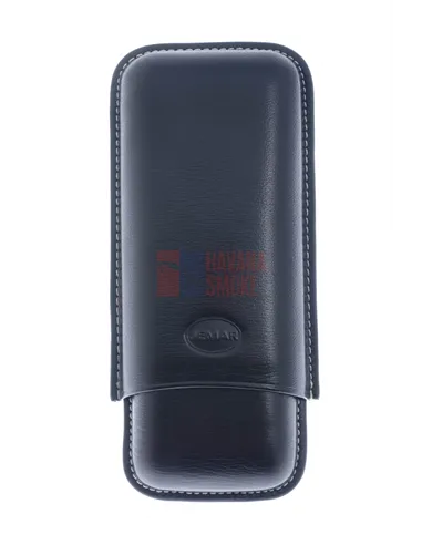 Чехол Jemar на 2 сигары, натуральная кожа 464-2-Black