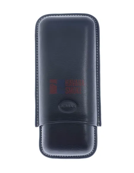 Чехол Jemar на 2 сигары, натуральная кожа 464-2-Black