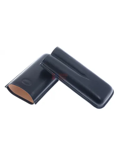 Чехол Jemar на 2 сигары, натуральная кожа 464-2-Black