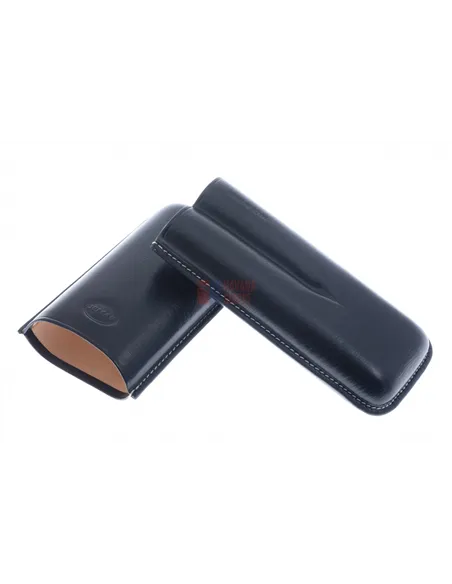 Чехол Jemar на 2 сигары, натуральная кожа 464-2-Black