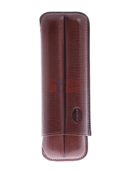 Чехол Jemar на 2 сигары Черчилль, натуральная кожа 110-2-brown