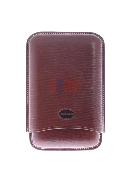 Чехол Jemar на 3 сигары, натуральная кожа 464-3-Brown