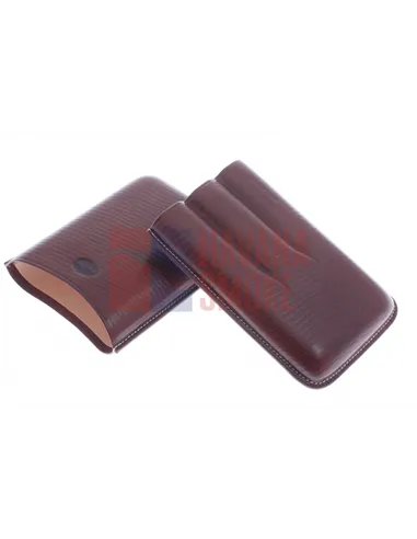 Чехол Jemar на 3 сигары, натуральная кожа 464-3-Brown