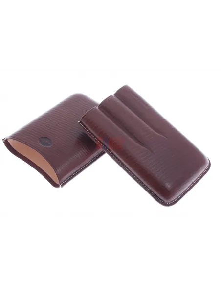 Чехол Jemar на 3 сигары, натуральная кожа 464-3-Brown