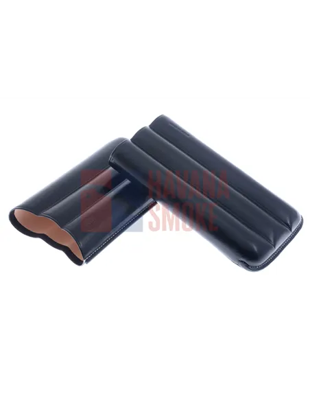 Чехол Jemar на 3 сигары Черчилль, натуральная кожа 110-3-black