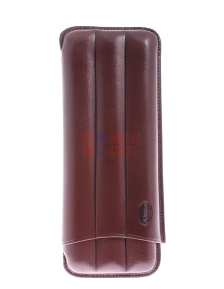Чехол Jemar на 3 сигары Черчилль, натуральная кожа 110-3-brown
