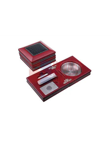 Пепельница сигарная Tom River с набором, Бордо 524-301