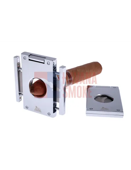 Гильотина Lubinski, нержавеющая сталь, серебристая в рубчик FTL60-2