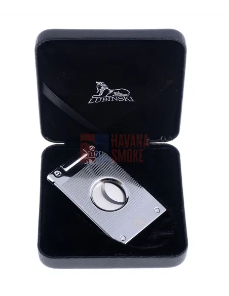 Гильотина Lubinski, нержавеющая сталь, серебристая в рубчик FTL60-2