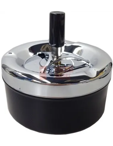 06004 Пепельница вращающаяся 110 мм черная
