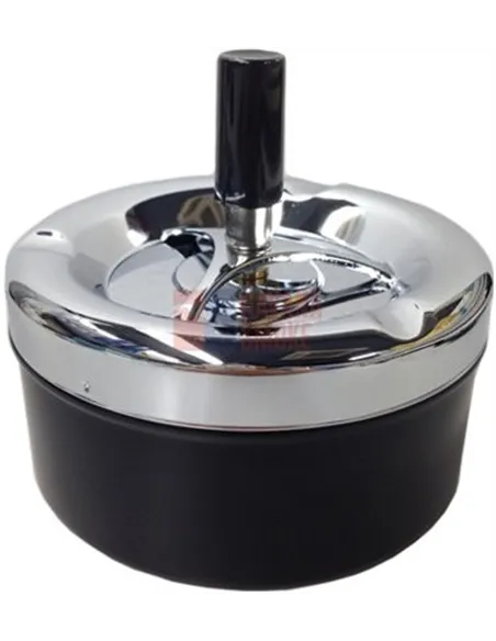 06004 Пепельница вращающаяся 110 мм черная