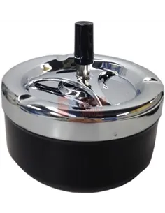 06008 Пепельница вращающаяся 130 мм черная