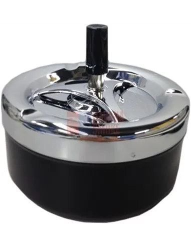 06008 Пепельница вращающаяся 130 мм черная