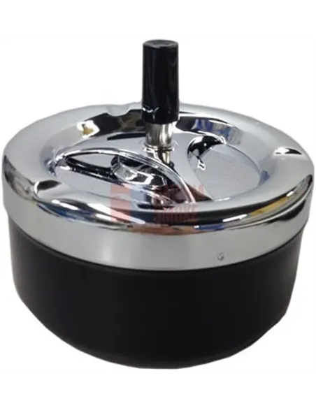 06008 Пепельница вращающаяся 130 мм черная