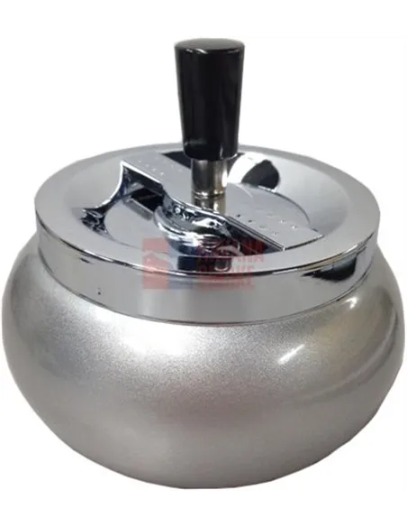 06013 Пепельница вращающаяся 130 мм серебристый металлик