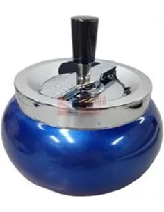 06014 Пепельница вращающаяся 130 мм синий металлик