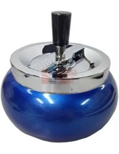 06014 Пепельница вращающаяся 130 мм синий металлик