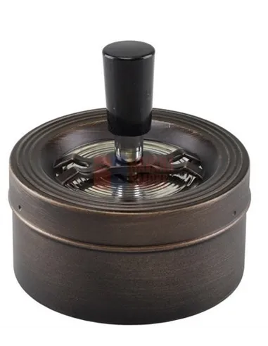 06029 Пепельница вращающаяся 90 мм круглая "медная"