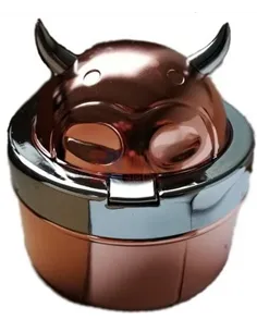 11514 Пепельница металлическая "Cow hinge" "розовое золото"