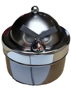 11515 Пепельница металлическая "Bird hinge" "серебристая"