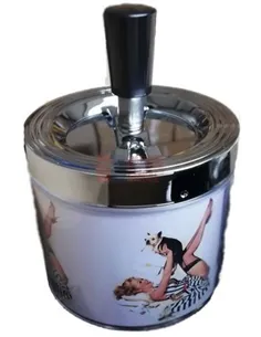 11518 Пепельница металлическая "Pin up 1"